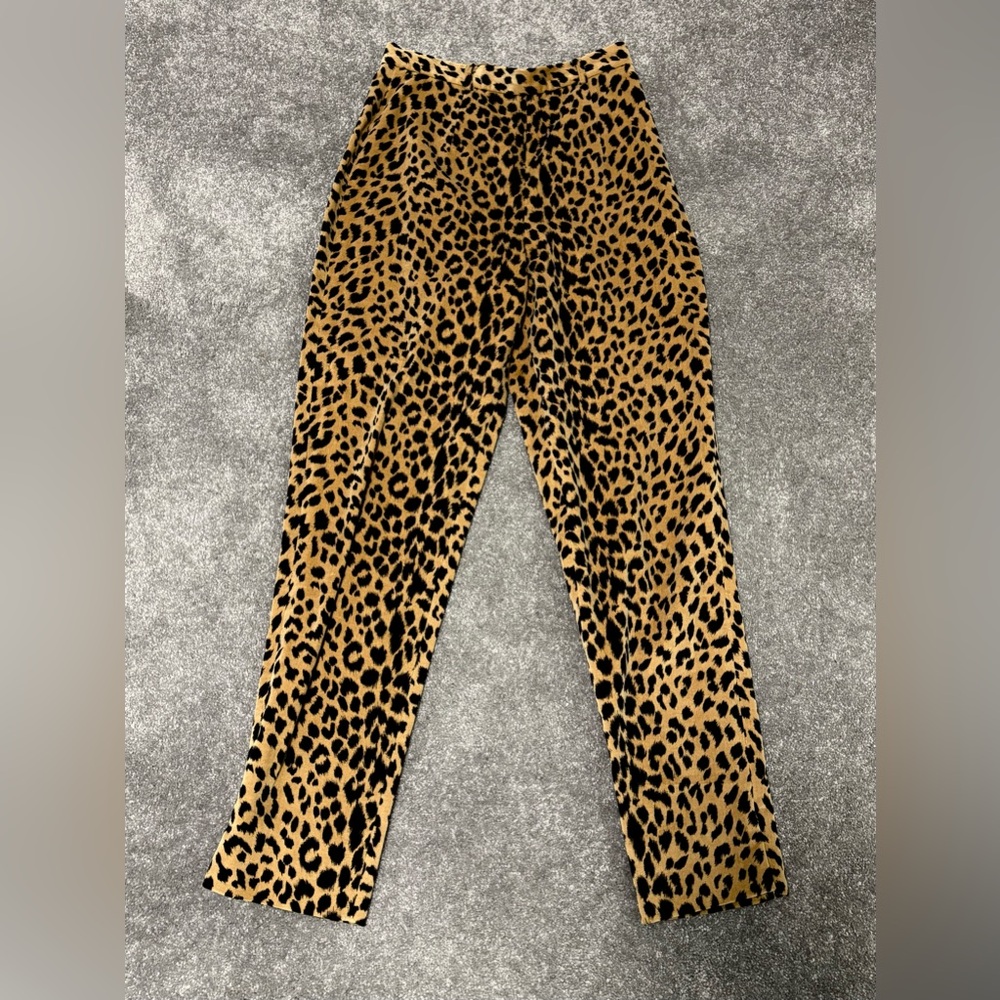 Vintage 1990s J. McLaughlin Animal Print Dress Pants, Size 6, Great Condition